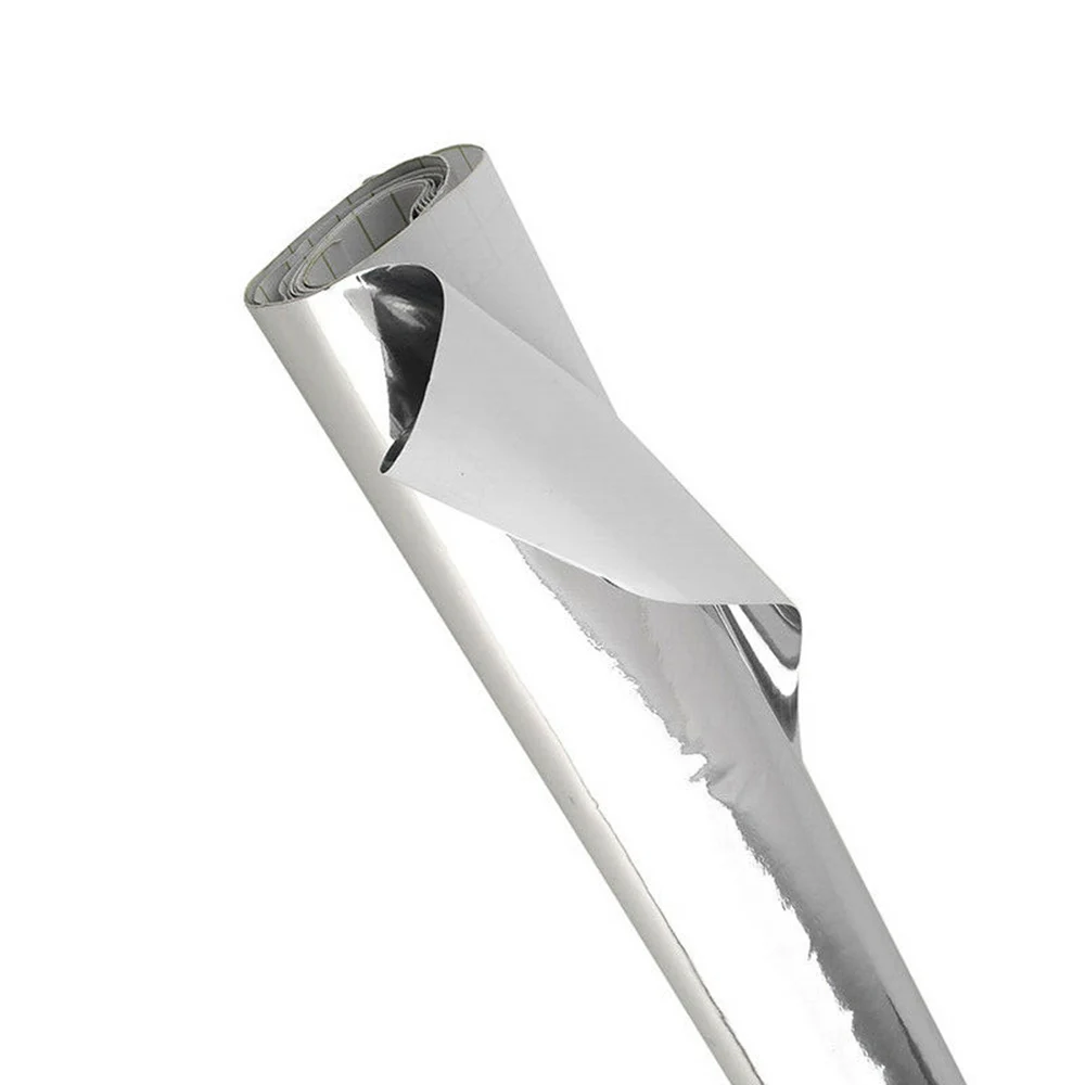 

Stretchable Car Sticker Accessories Exterior Silver Chrome Vinyl Anti-UV
