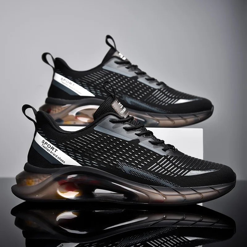 

Shoes Men's Casual Sports Shoes Fashion Breathable Tennis Shoes Black Safety Soft Bottom Lightweight Fitness Jogging Shoes