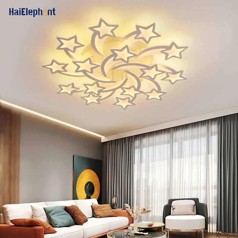 Современные Люстры с подсветкой для гостиной кабинет Обеденная Спальня дома