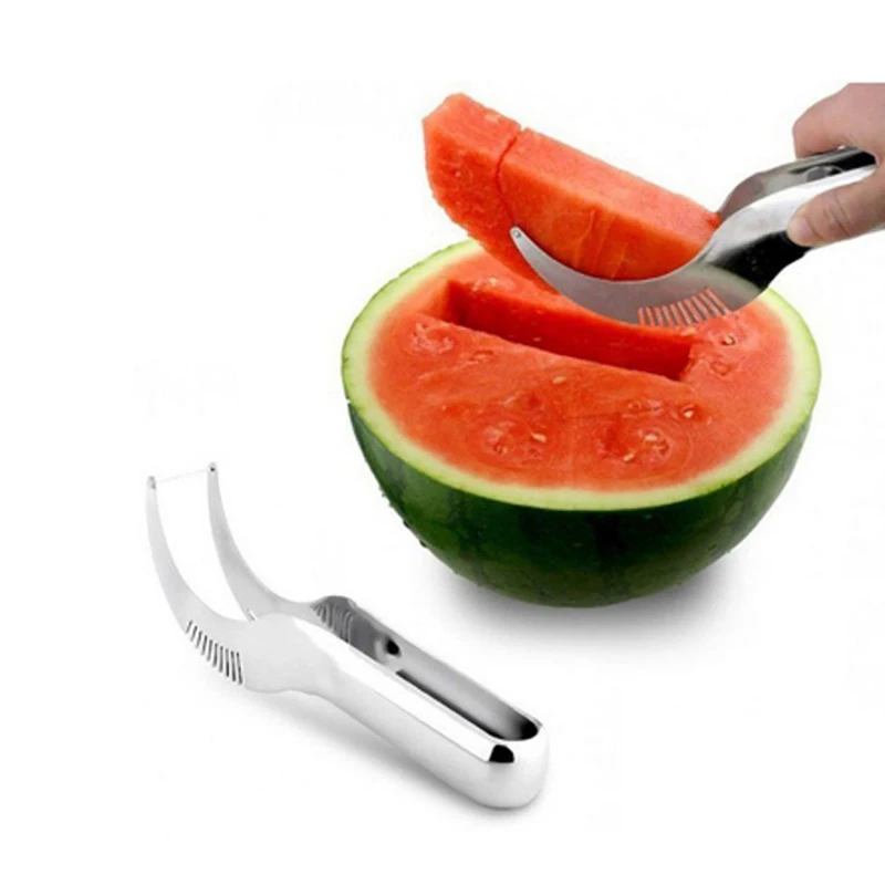 1 PCS Party Supply Stainless Steel Cut Fruit Watermelon Cutter Fast Slicer Smart Kitchen Cutting Tool |