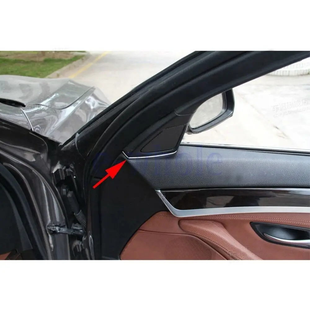 Передняя дверь твитер динамик Φ отделка для BMW 5 серии F10 2011 2017 Серебряный|Лепнина