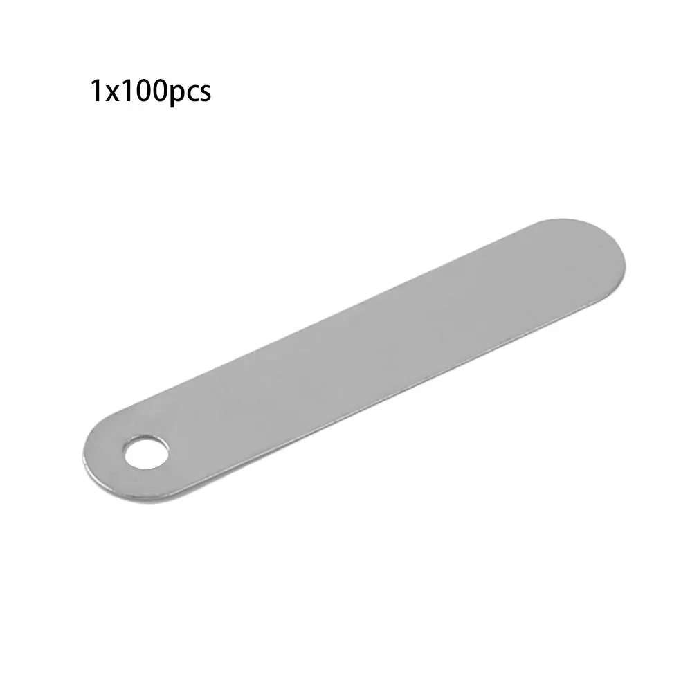 

100pcs/set Professional Conductive Sheet Solder Tab Suitable For 18650 Rechargeable Battery Cells Silver