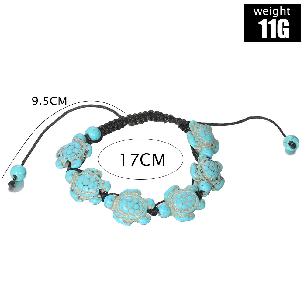 

New Bohemia Retro Green Opal Tortoise Ankle Anklets Barefoot Sandals On Leg Anklets Foot Jewelry For Women Charm Handmade Anklet