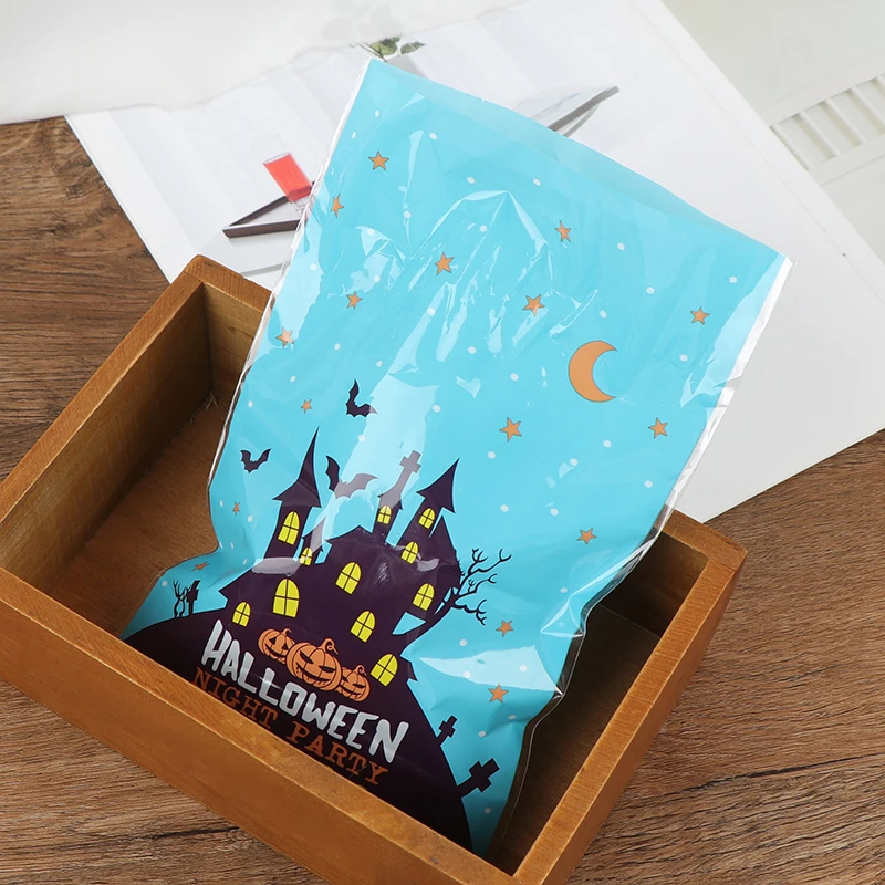 10 шт. Тыква призрак пластиковый пакет для конфет выпечки печенья сумки Хэллоуина