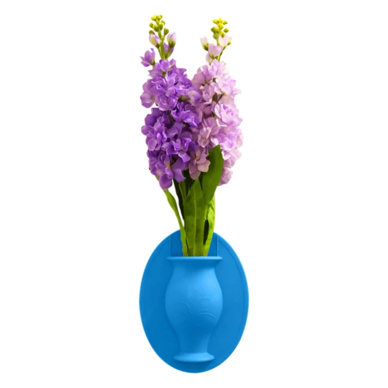 

Silicone Sticky Wall Plant Vases Wall Flower Pot Magic Flower Plant Vases Flower Container Home Offices Wall Decorations G