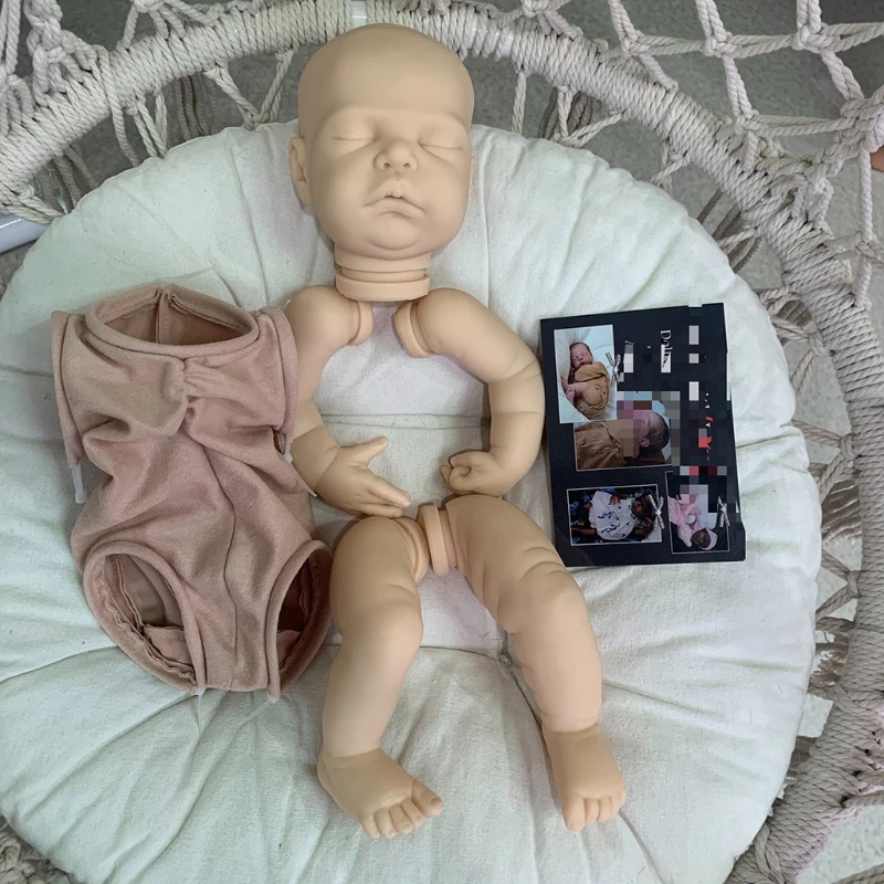 

Reborn Cecily Doll Kit DIY Simulation Unpainted Reborn Baby Dolls Mold Set Parts Toy and Snack Time Pre-School Play Doll
