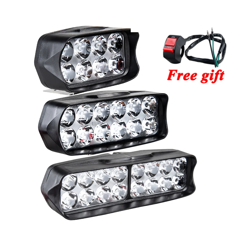 Светильник на голову мотоцикла 12 В Точечный светильник для 8 16 светодиодный