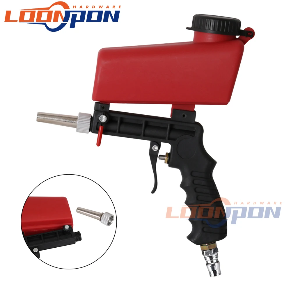 

Пистолет для пескоструйной обработки, пневматический пистолет для пескоструйной обработки, портативный инструмент с регулируемой гравита...