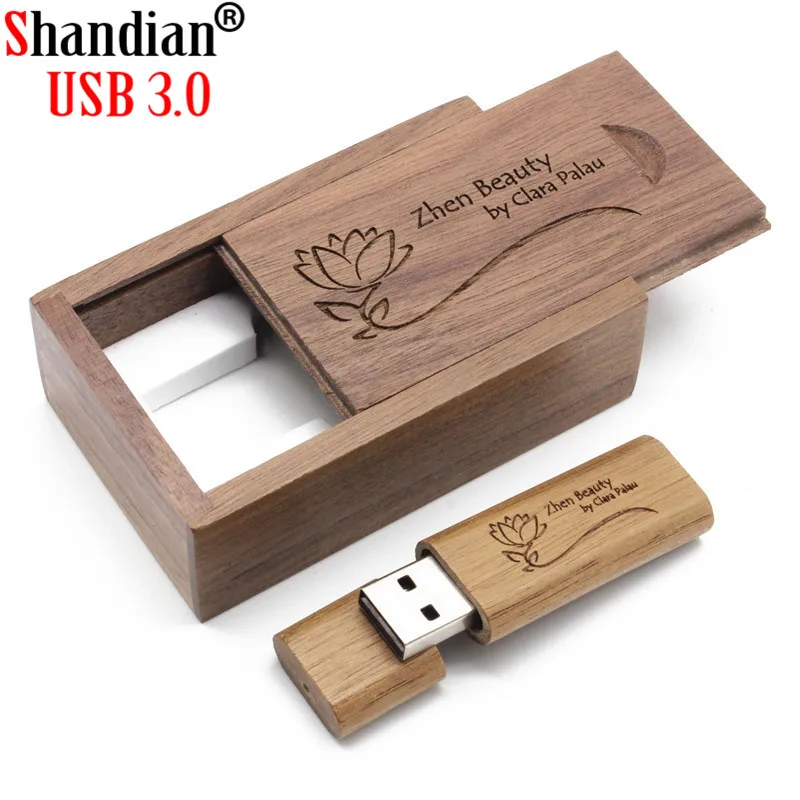 Бесплатный логотип высокого класса с деревянным Скорость USB3.0 флеш-накопитель ГБ