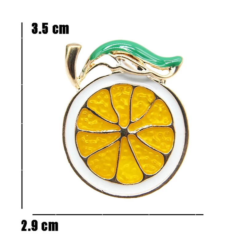 Эмалированная брошь в виде лимона унисекс женская и мужская булавка Милые Броши