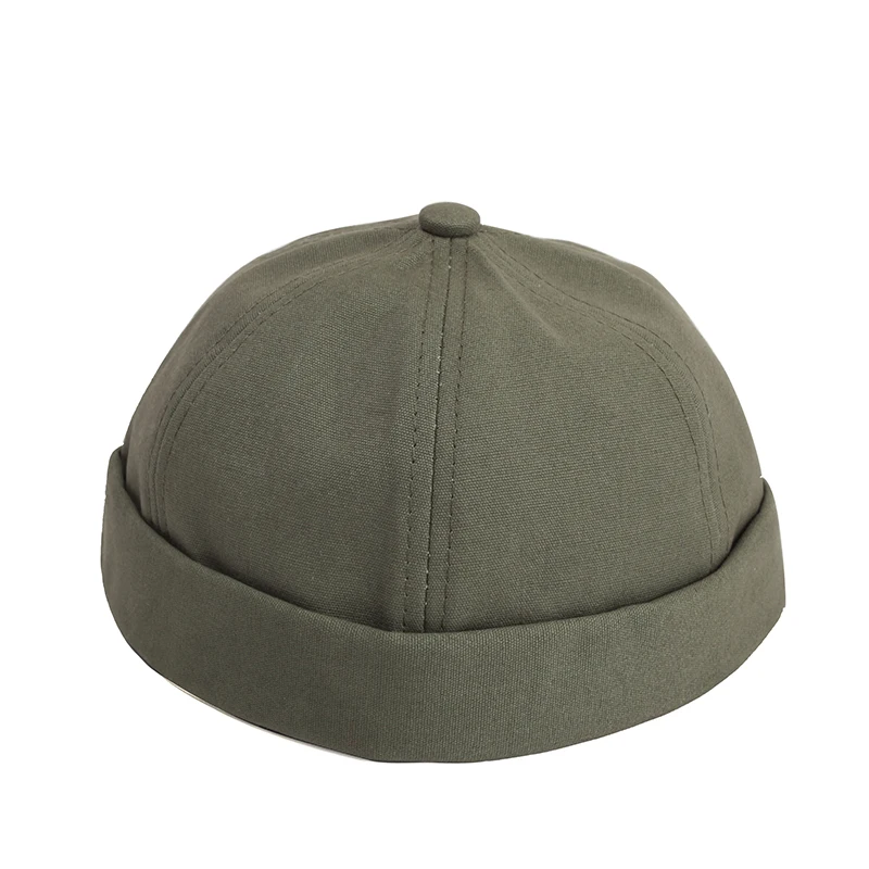 12 Pieces/Lot Men's Women's Solid Beanies Caps Docker Sailor Brimless Hat Rolled Cuff Harbour Hats Bulk Mix Colors Wholesale