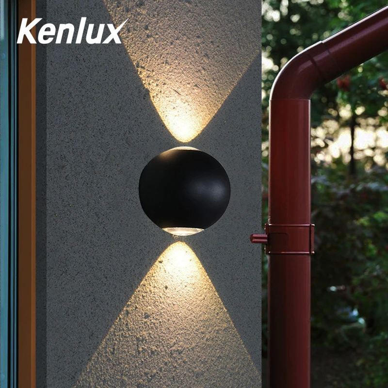 Настенный светодиодный светильник Kenlux в скандинавском стиле алюминиевый