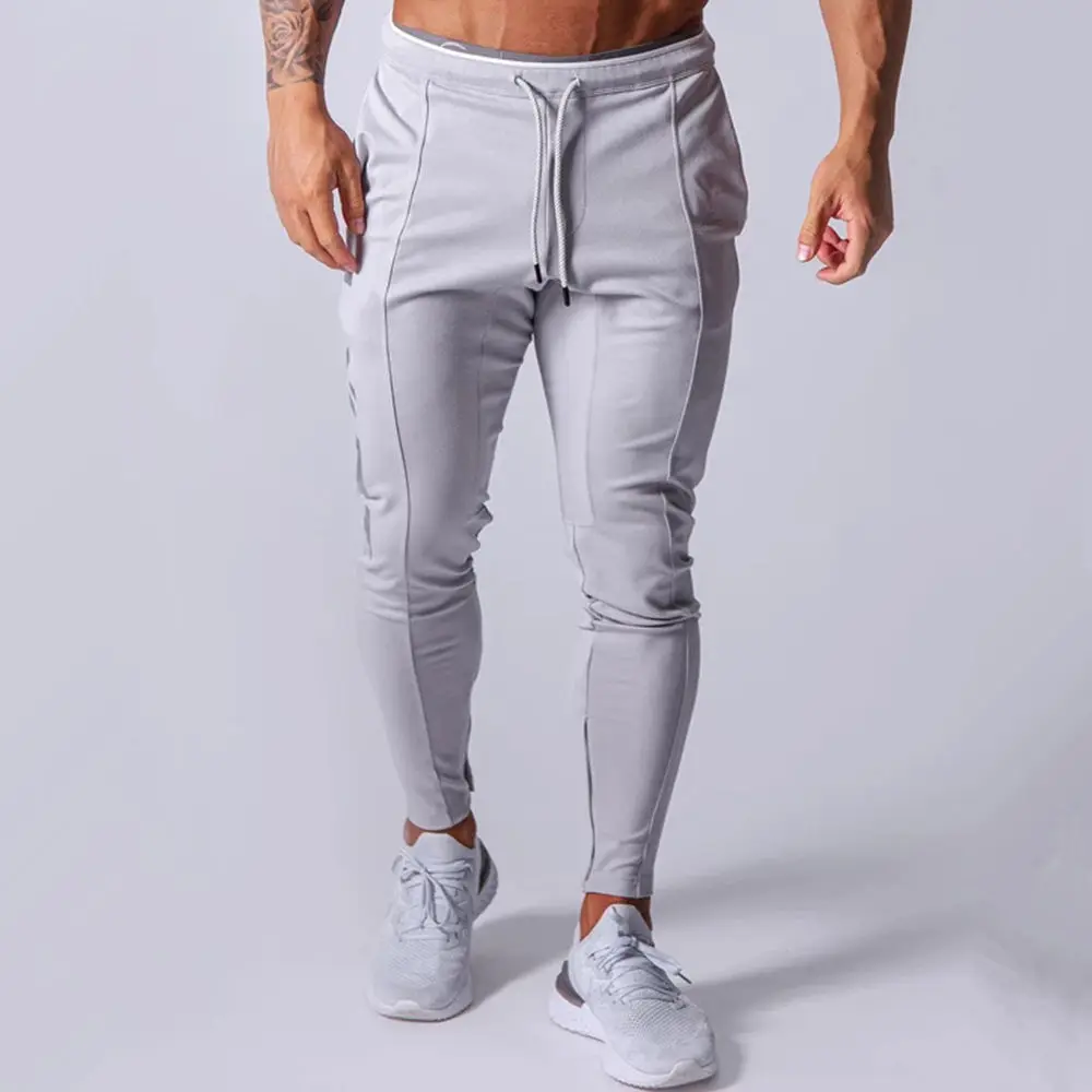 

Black Running Pants Men Jogger Sweatpants Cotton Sportswear Sport Trousers Male Gym Fitness Training Jogging Skinny Track Pants