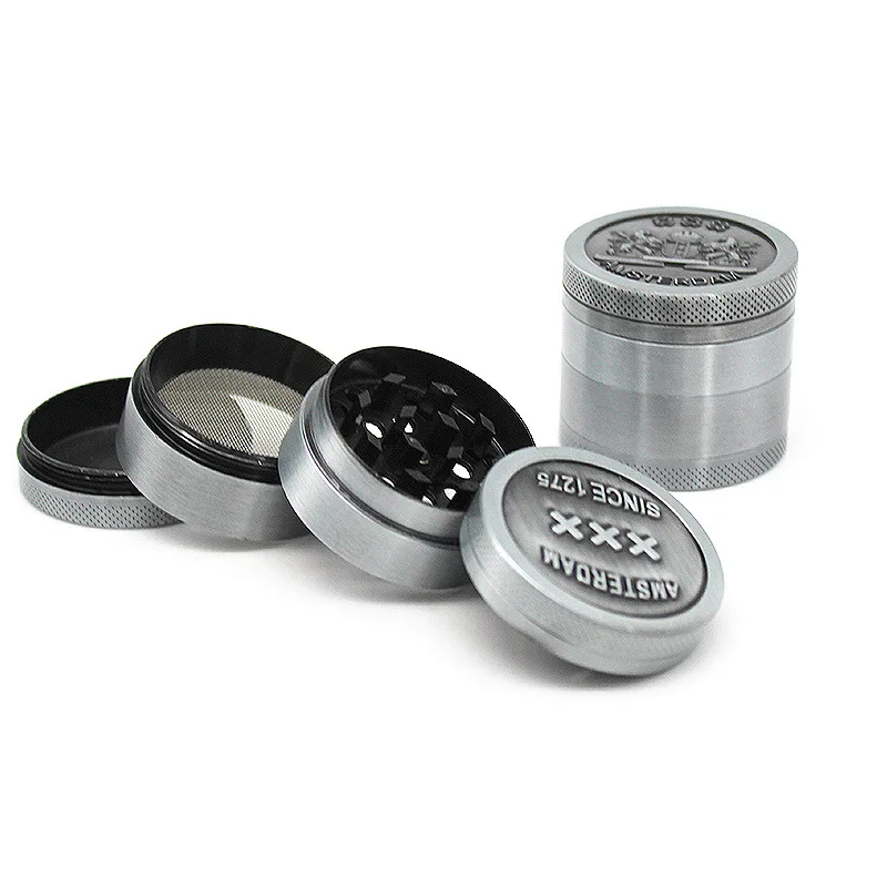 Metal Smoke Grinder Amsterdam 4-layer Manual Weed Accessories | Дом и сад