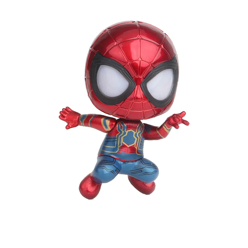 Cspider-man 10CM Hasbro Мстители 3 Человек-паук экшн фигурка кукла модель игрушка шарнир подвижные Подарки Игрушка - Цвет: Cspider-man 10CM