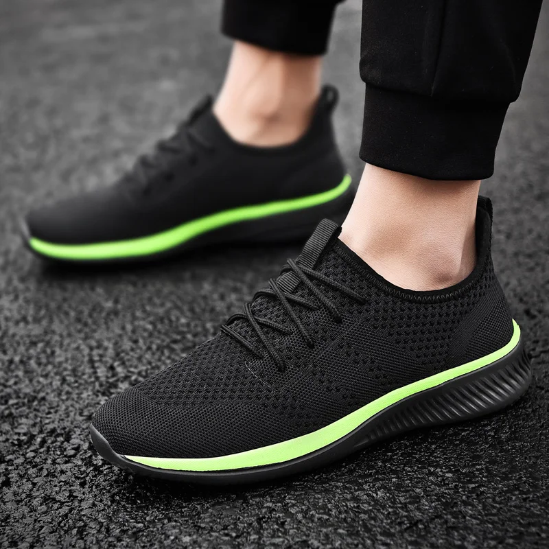 Мужская повседневная обувь Новинка Сетчатая мужская на шнуровке Легкие удобные