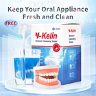 Y-Kelin таблетки для очистки зубных протезов 96 Tabs Effervescent таблетки очиститель уход за пожилыми людьми гигиена полости рта