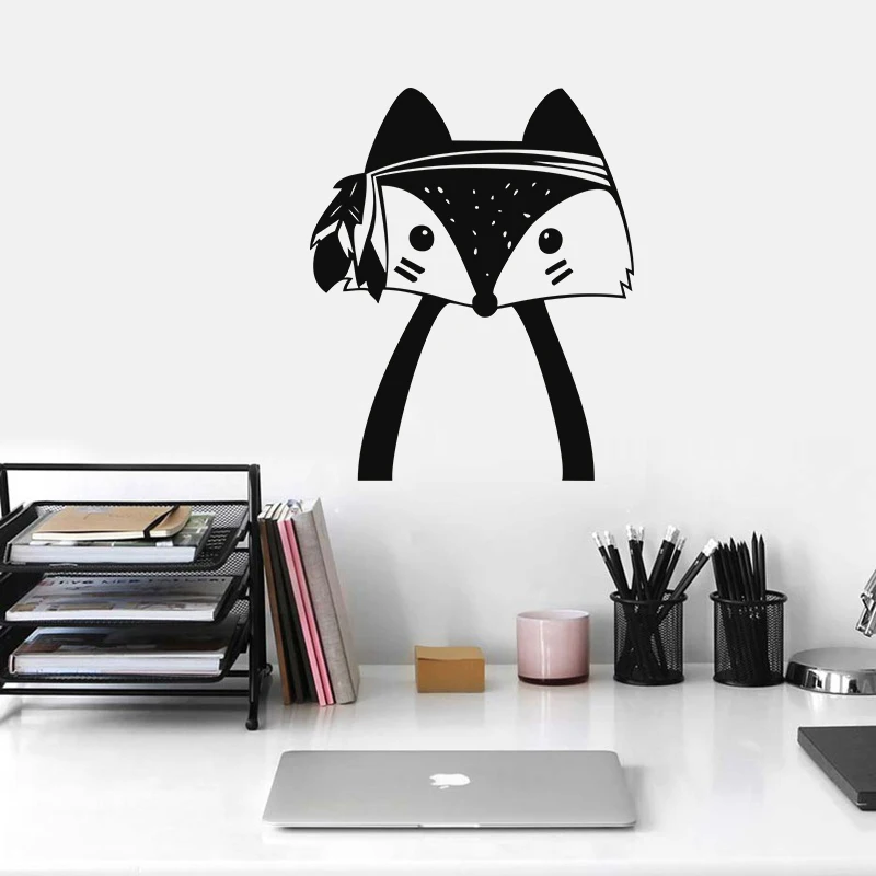 Настенные стикеры в скандинавском стиле с мультипликационным этническим