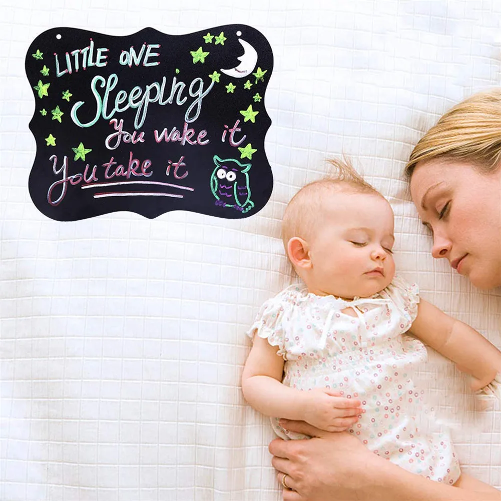 Прямоугольная подвесная деревянная доска двусторонняя стираемая для сообщений