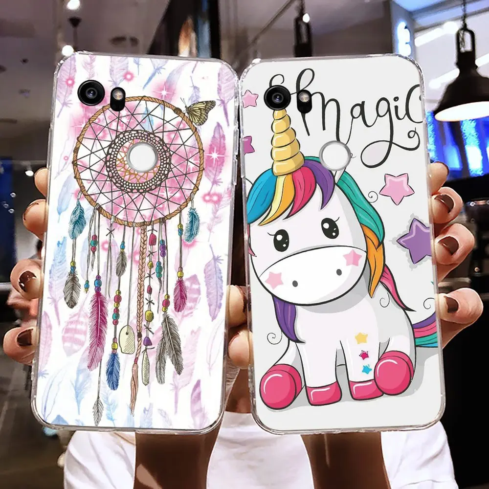 Silicone For Woman Phone Case Google Pixel 2 XL Gift Anti-knock New Waterproof anime TPU | Мобильные телефоны и