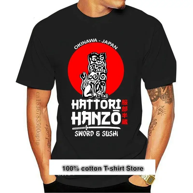 

Camiseta negra Hattori Hanzo para hombre, talla M, 5Xl, 015903