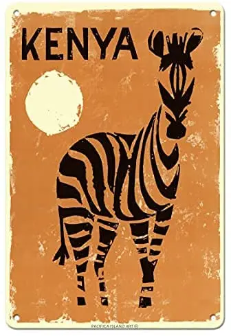 

Металлический знак из алюминия, Кения, винтажный металлический жестяной знак, мужская пещера для мужчин и женщин, Настенный декор для бара, ...