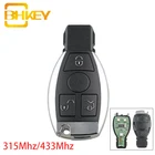 BHKEY 315433 МГц Автомобильный Дистанционный ключ для Mercedes Benz 2000 + NEC  BGA управление 3 кнопки умный Автомобильный ключ без ключа брелок