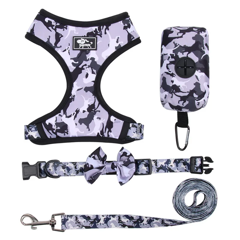 

New Reflective Dog Harness with Leash Breathable Adjustable Pet Harness Accesorios for Chihuahua Small Large Dog Harness Vest
