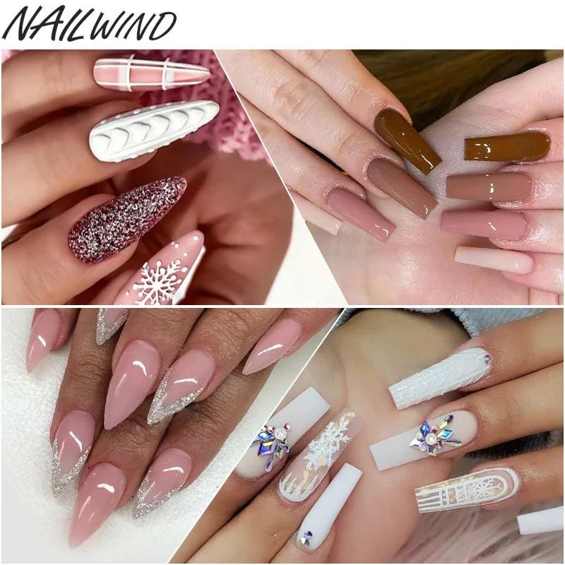 

NAILWIND поддельные ногти 150 шт./компл. искусственный пресс на прозрачные кончики для дизайна полное покрытие накладные ногти с гель-лаком для н...