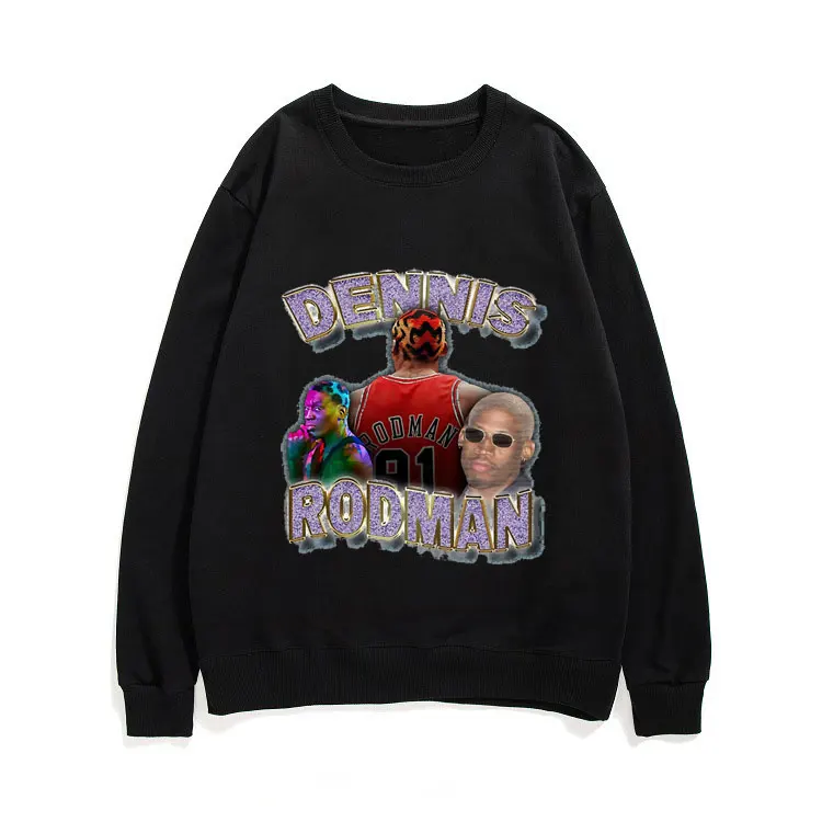 

Dennis Rodman Men Women Hip Hop Style Pullovers Boy Korean Trend Clothes Mob Travis Scotts Astroworld Sweatshirt Male Pullover