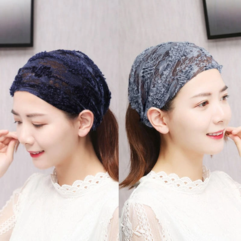 

Solid Flower Printed Headbands For Women Soft Elastic Bandanas Vintage Hairband Mom's Gifts Charming Headwear Hair Accessories