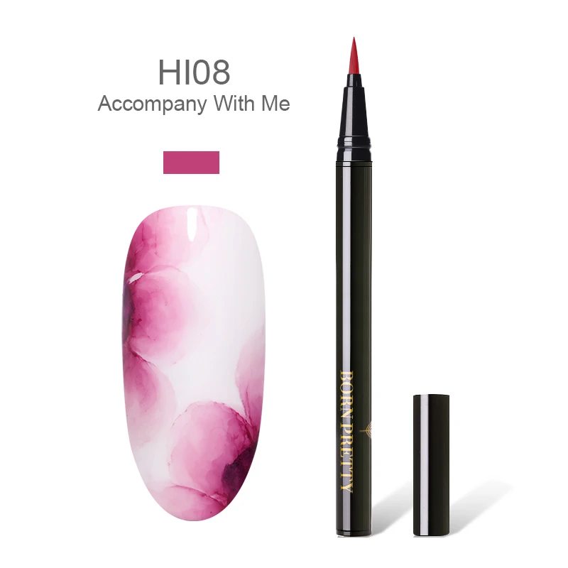BP-HI08 BORN PRETTY лак для ногтей с цветущими цветами, 12 цветов, лак-ручка для рисования ногтей, 1 мл, для самостоятельного цветущего маникюра - Цвет: BP-HI08