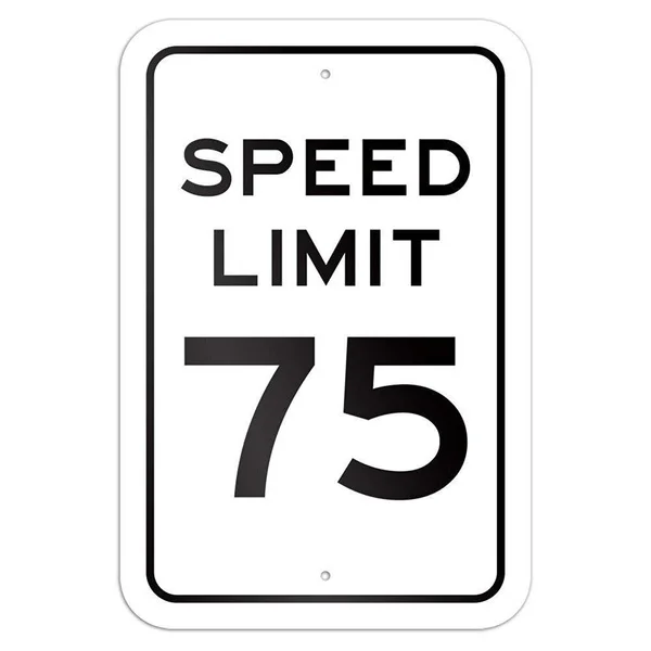 

Speed Limit 75 Tin Sign art wall decoration,vintage aluminum retro metal sign,