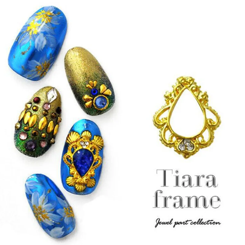 Украшения для ногтей из японского сплава 20 шт. металлическая 3d тиара в стиле