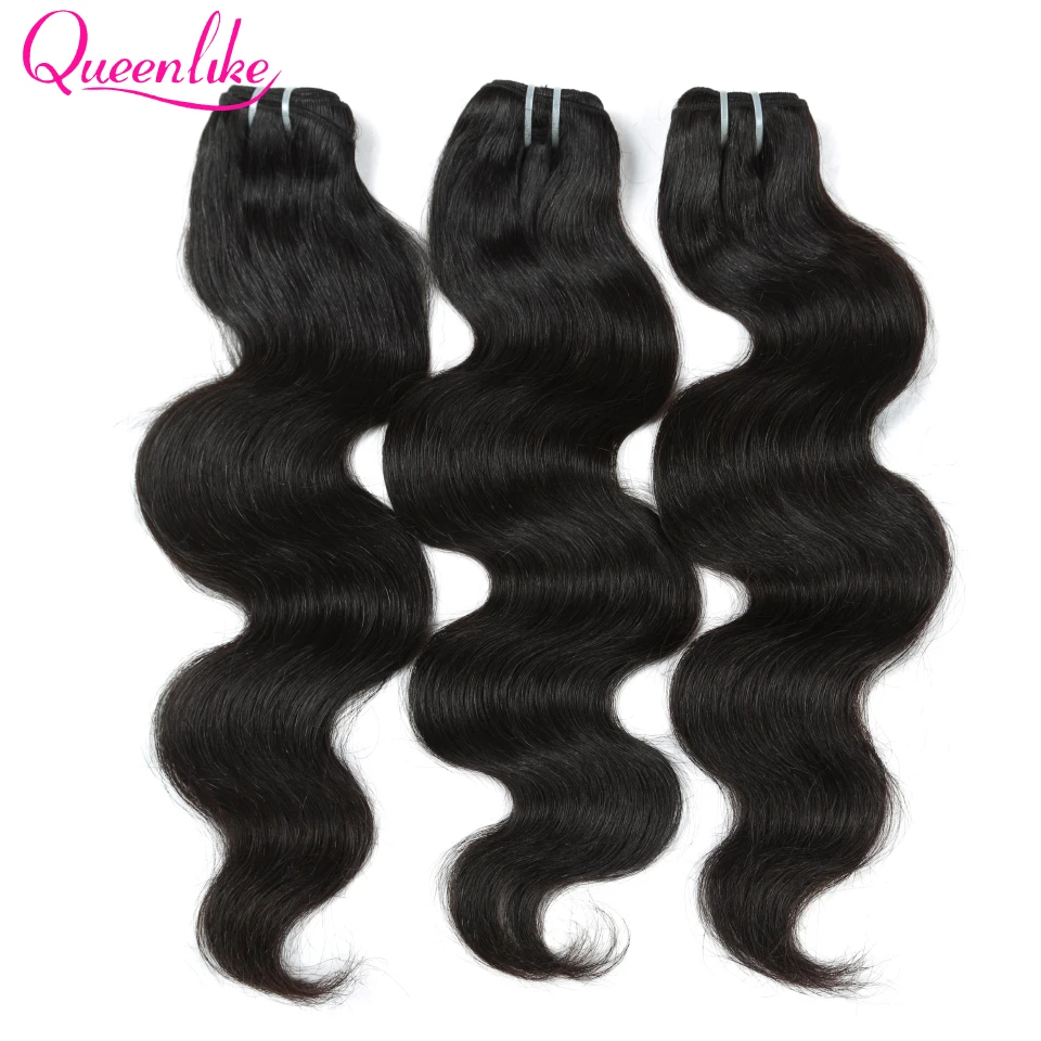 Как у королевы волосы продукты 3 4 шт человеческих волос пучки волосы Remy Weave натуральный цвет малазийские пучки волн тела