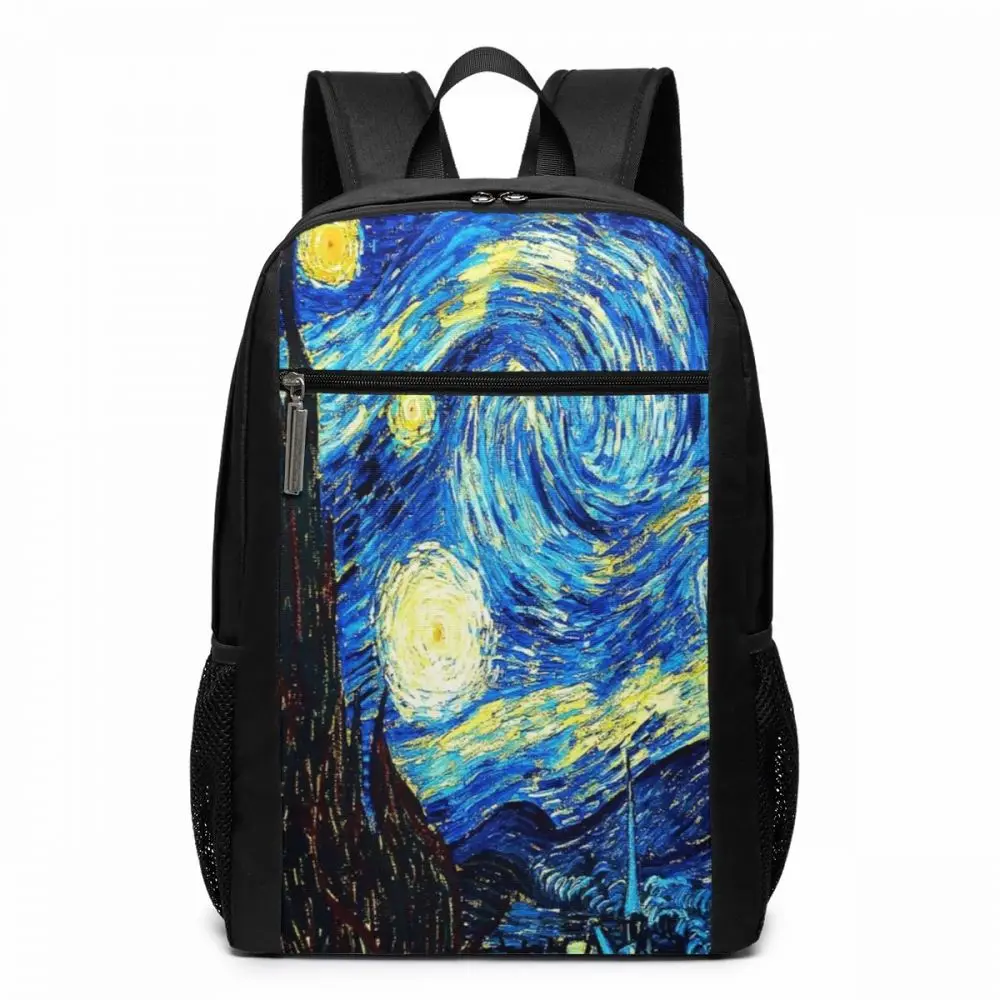 

Van Gogh Backpack Van Gogh Backpacks Men's - Women's High quality Bag Travel Trendy Multi Pocket Print Bags