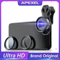 apexel hd 1 33x widescreen anamorphic lens professional moive lens video vlog phone filter lens for iphone samsung smartphones