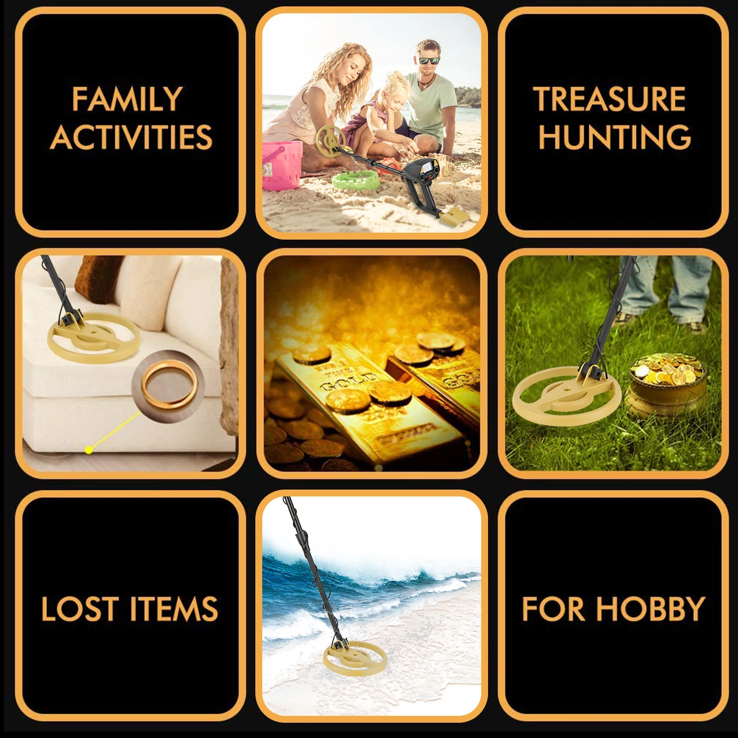 

QC1039 Professional Metal Detector Pinpointer Gold Detector Underground Gold Metal Finder Electronic Measuring Instruments