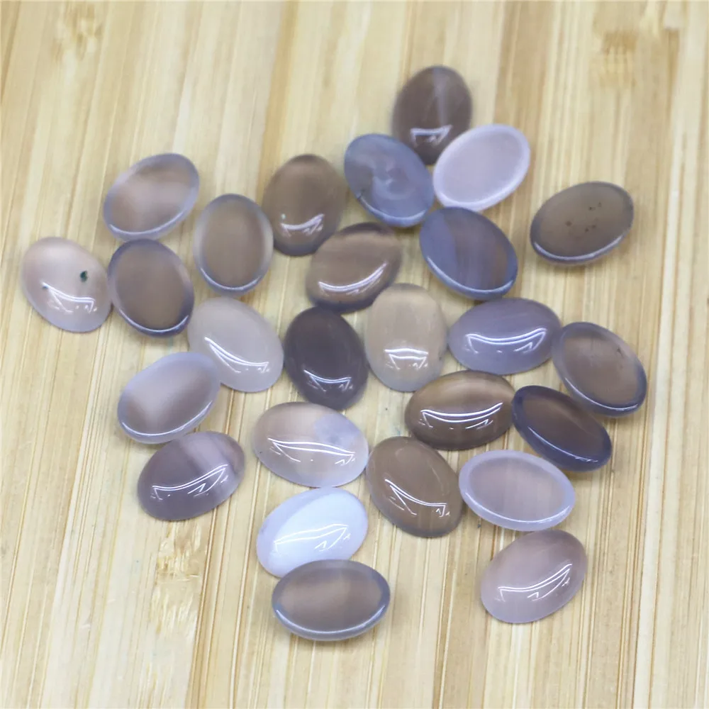 

Wholesale High Quality Natural Stone30PC/lot, Sizes14X10MM of Oval No Hole Beads for Jewelry Making Free Shipping