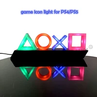 game atmosphere light for playstation 4 icon light voice control game lamp with usb cable dropshipping
