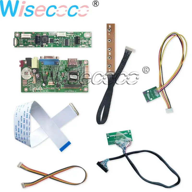 Günstig Wisecoco 12,3 Inch Bar LCD Bildschirm HSD123IPW1-A00 Matte 1920 × 720 Hohe Helligkeit 850nits + VGA LVDS HDMI Bord Für Auto Display