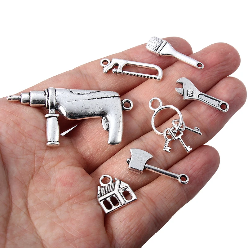 1 упаковка тибетский серебряный ключ с топором инструмент подвески для унисекс