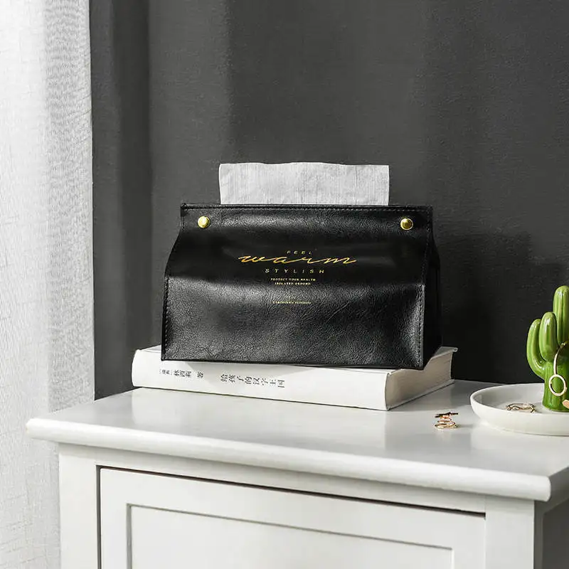 Кожаный тканевый чехол для гостиной стола бумажного ящика подноса офиса