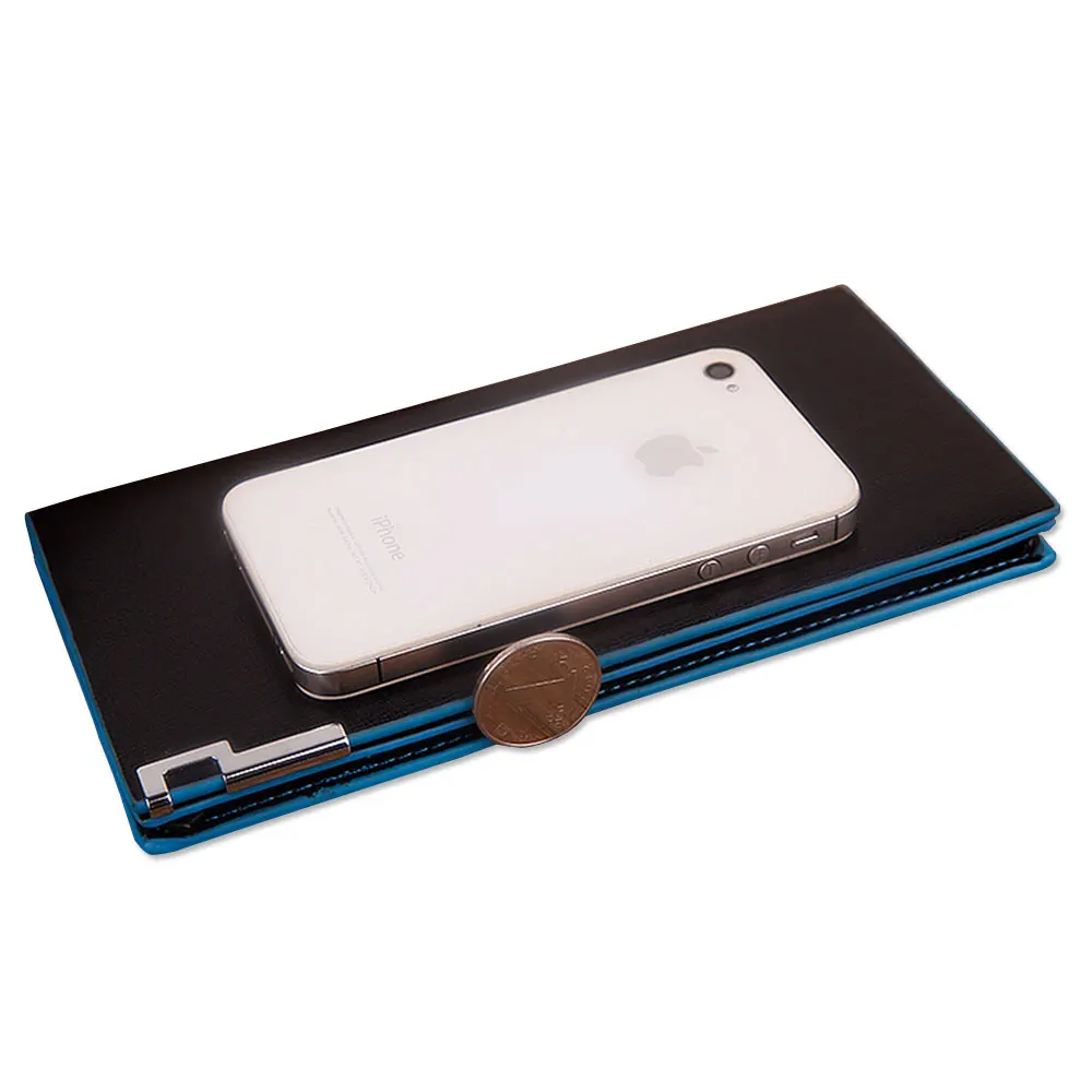 CUIKCA новая модная сумка мужской кошелек с синими краями железная узором