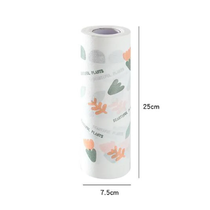 

50 Pcs/Roll Reusable Thicken Lazy Rags Kitchen Cleaning Dish Bowl Glass Cloth Hand Towel Rolls Dish Cloth Bamboo Kitchen Towels
