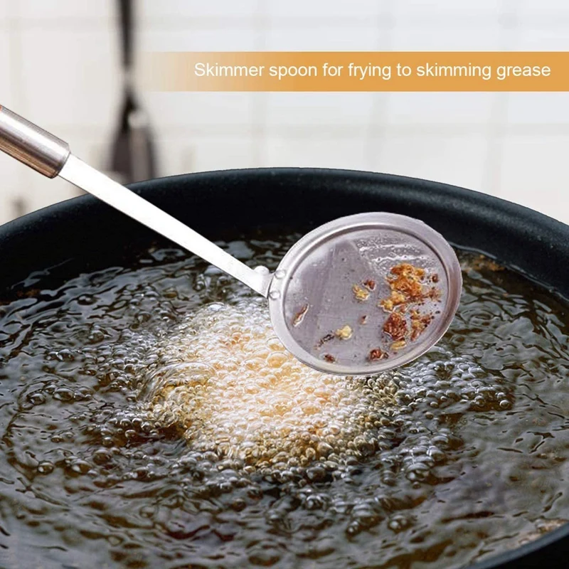 Скиммер ложка 3 Упаковка нержавеющая сталь скиммер для японского горячего горшка