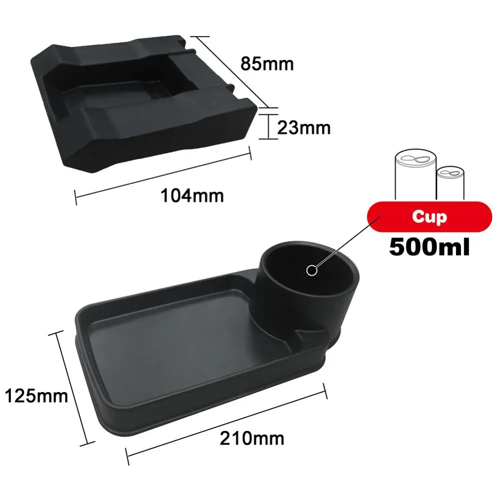 Автомобильный держатель TIROL T22806b для подстаканника многоподнос напитков подноса