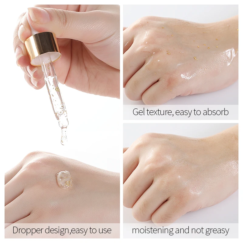 Улитка Сыворотки с покрытыем цвета чистого 24 каратного золота день крема для век