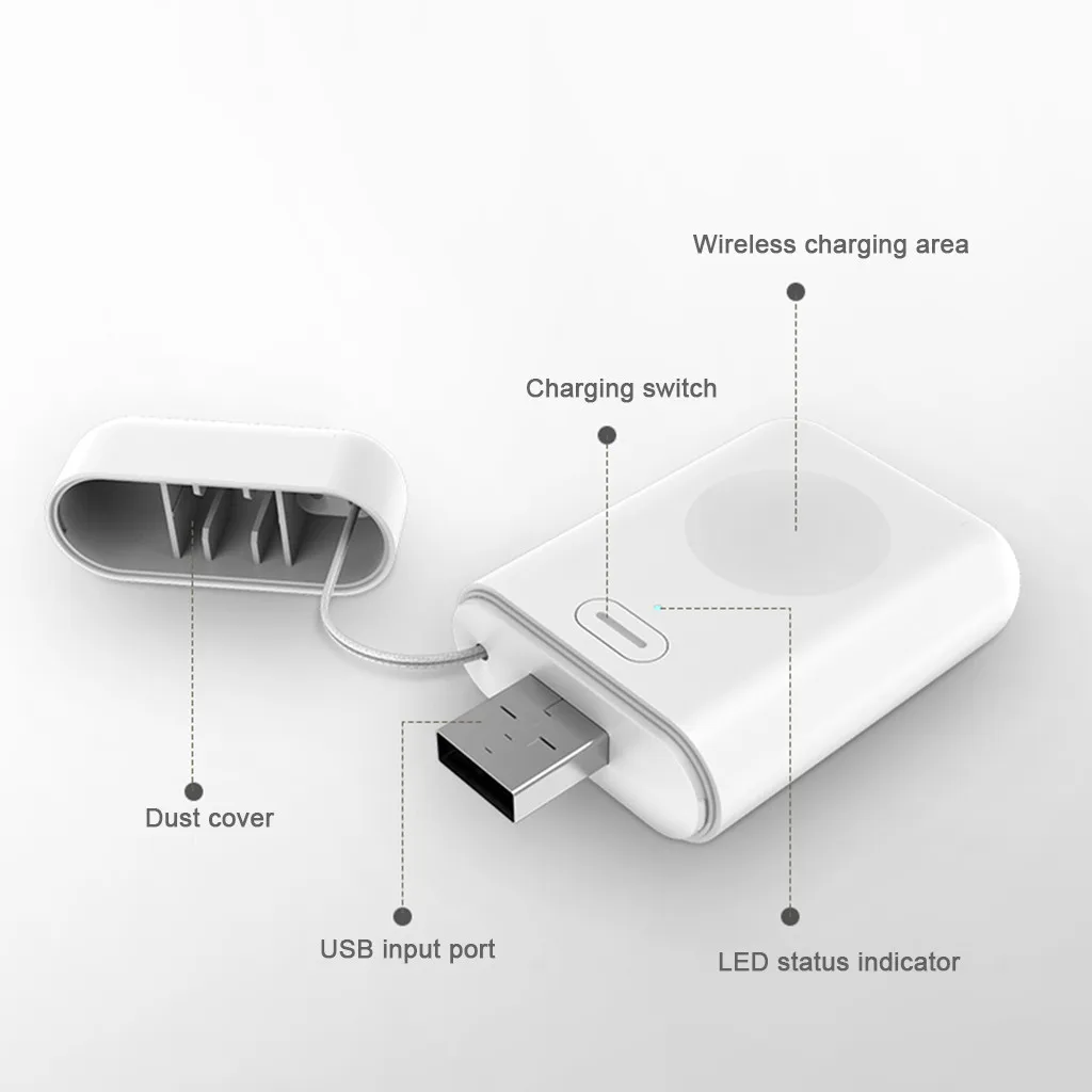 Мини USB Быстрое беспроводное зарядное устройство часы портативные для iWatch 5 часы серии зарядное устройство цена горячий дропшиппинг# G30