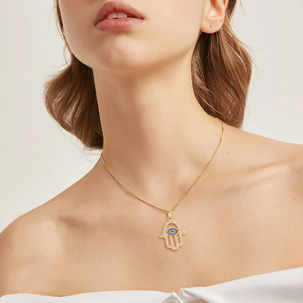 KOMi модное индивидуальное геометрическое ожерелье из металла и меди с отверстием